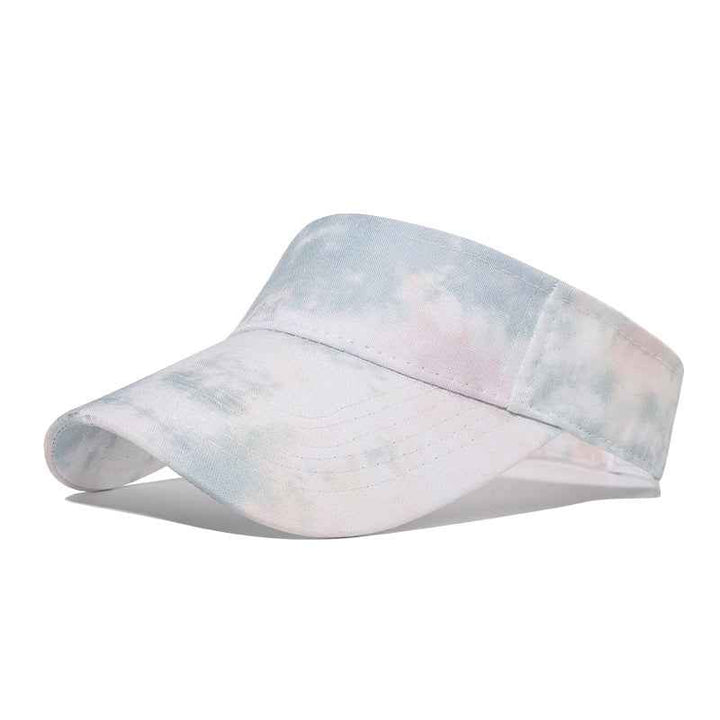 New Tie-dye Baseball Cap Men's And Women's Sun-shield Hats Wild Graffiti Hat White empty top adjustable