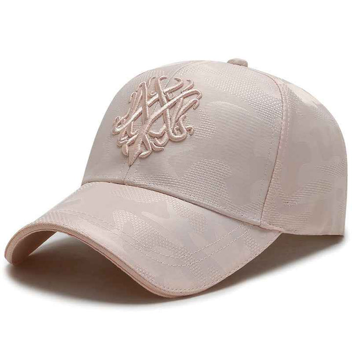 Korean Version Of The Trendy Fashion Leisure All-Match Spring And Autumn Baseball Caps Sun Protection Caps Men'S Sun Hats Pink Adjustable