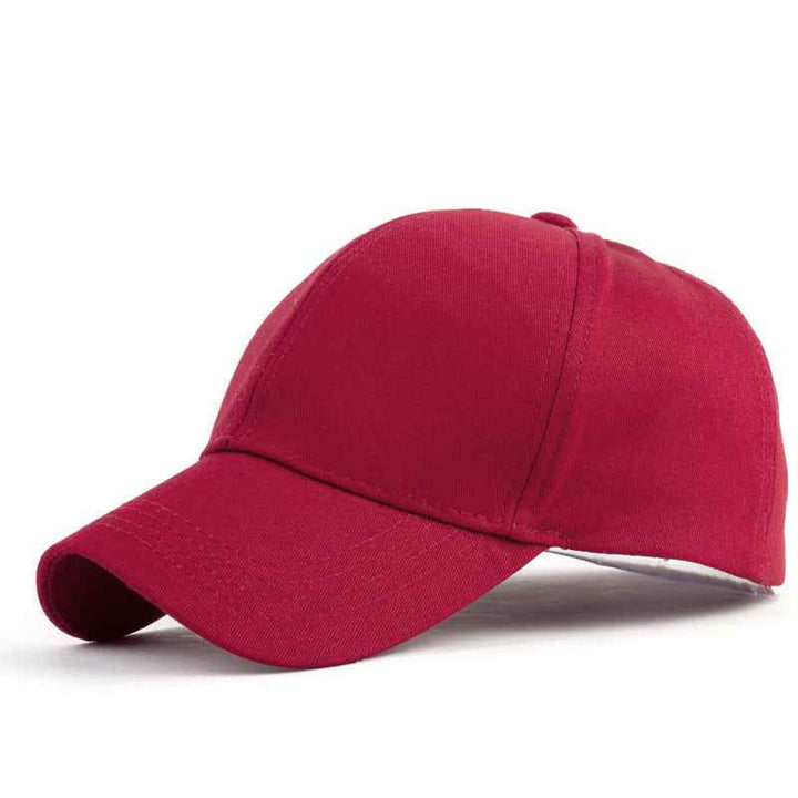 Baseball-Caps Ponytail Snapback Sequins Hip-Hop-Hat Wine Red