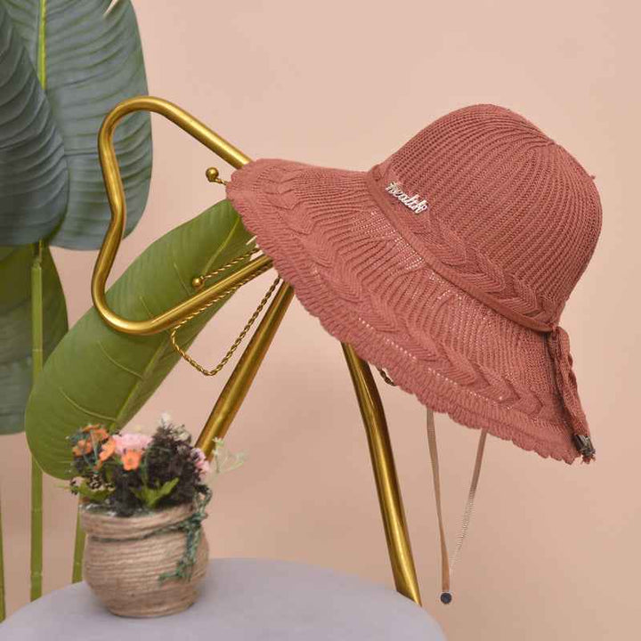 Fashion Summer Hat, Sun Hat, Beach Hat Brick red
