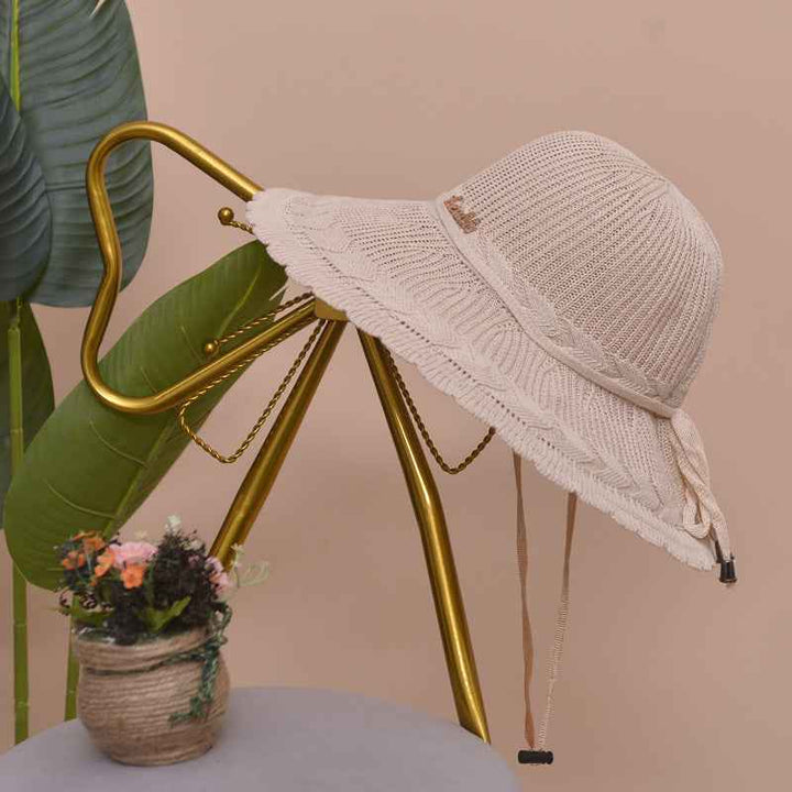 Fashion Summer Hat, Sun Hat, Beach Hat Beige