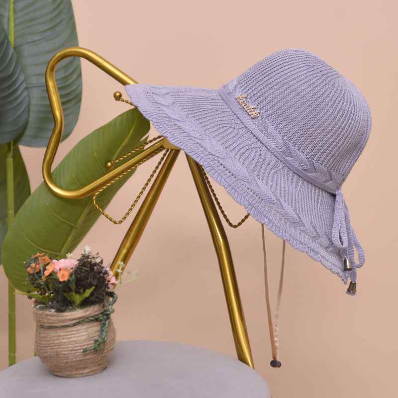 Fashion Summer Hat, Sun Hat, Beach Hat Gray
