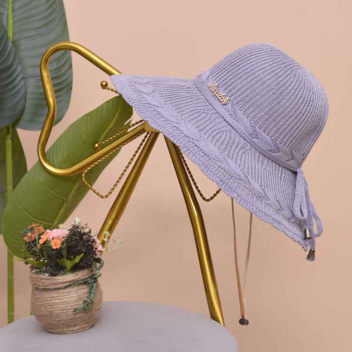 Fashion Summer Hat, Sun Hat, Beach Hat Gray