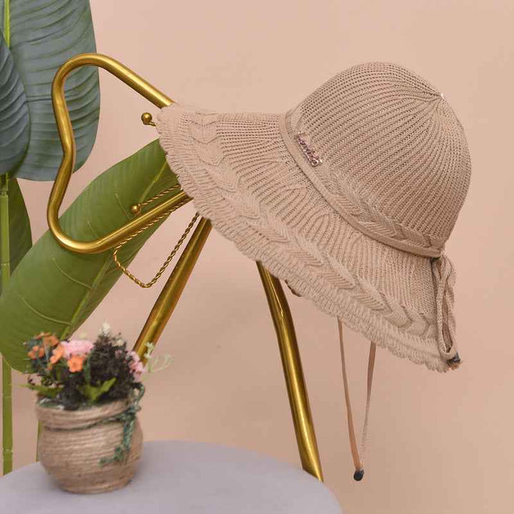 Fashion Summer Hat, Sun Hat, Beach Hat Khaki