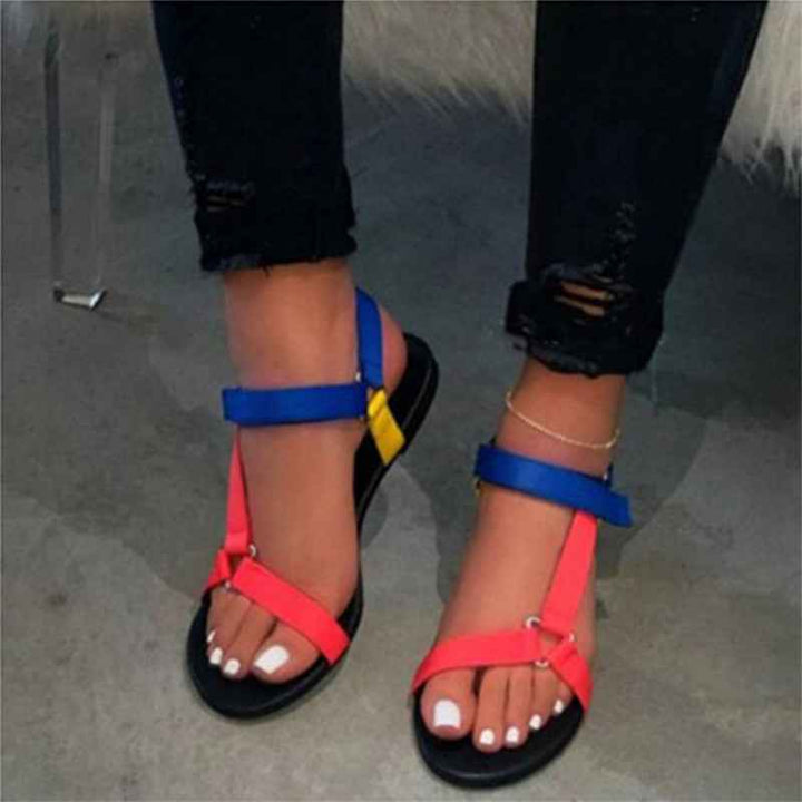 Flat Women Beach Shoes Slippers Sandals Color