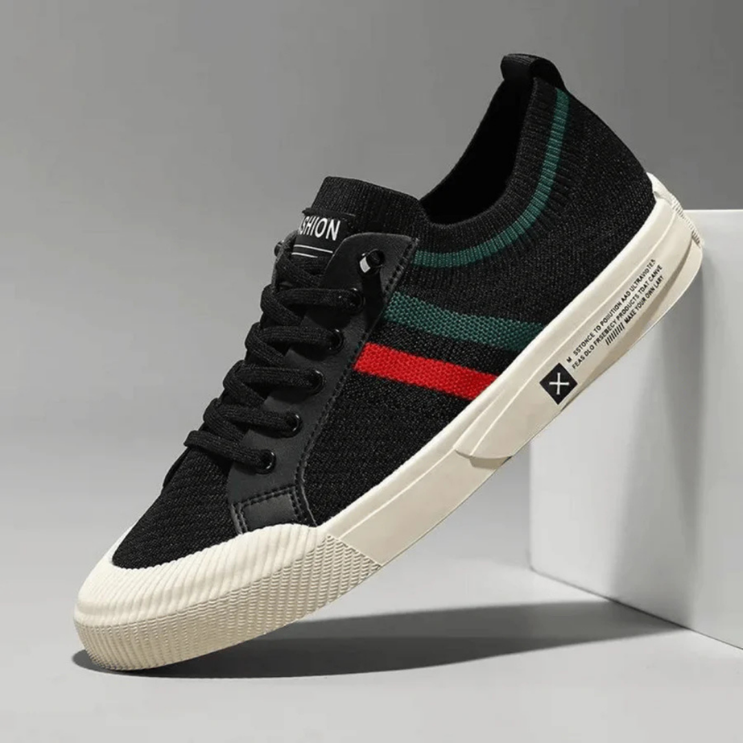 Men's Comfortable Casual Knit Sneakers Black