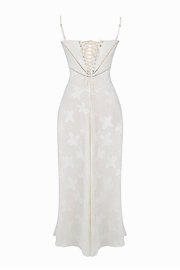 Charline | Women's Elegant Embroidered Maxi Dress