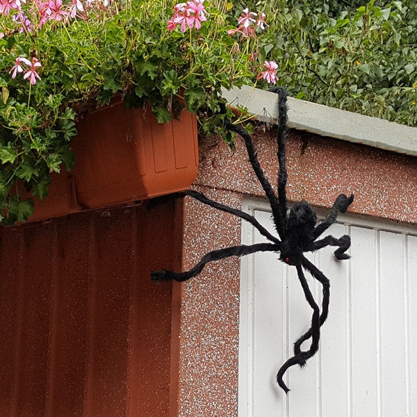 Polohovatelná dekorace pavouka od Halloween's s červenýma očima, 29.5 palce