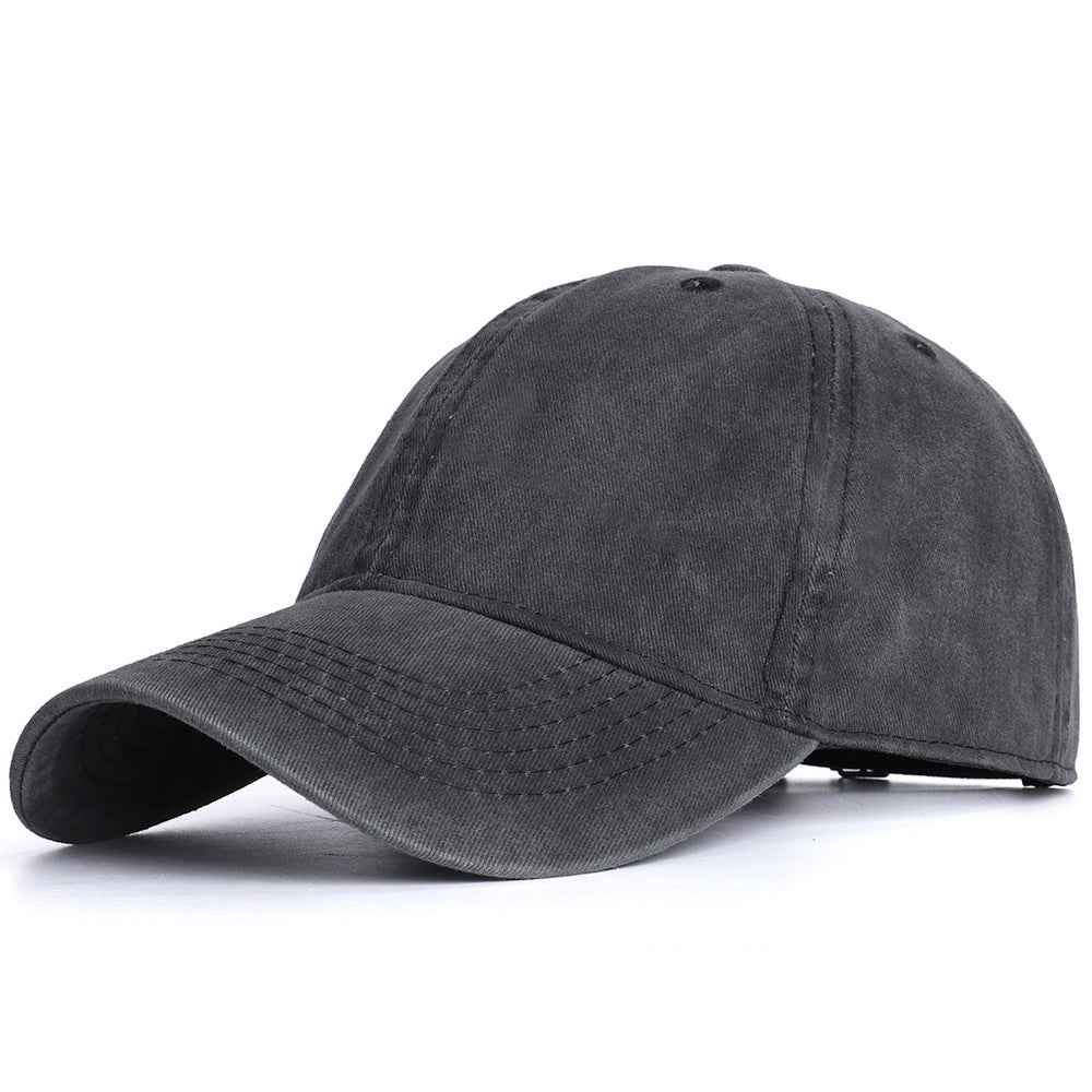Washed Baseball Caps for Men & Women - Effortless Style for Every Adventure Black