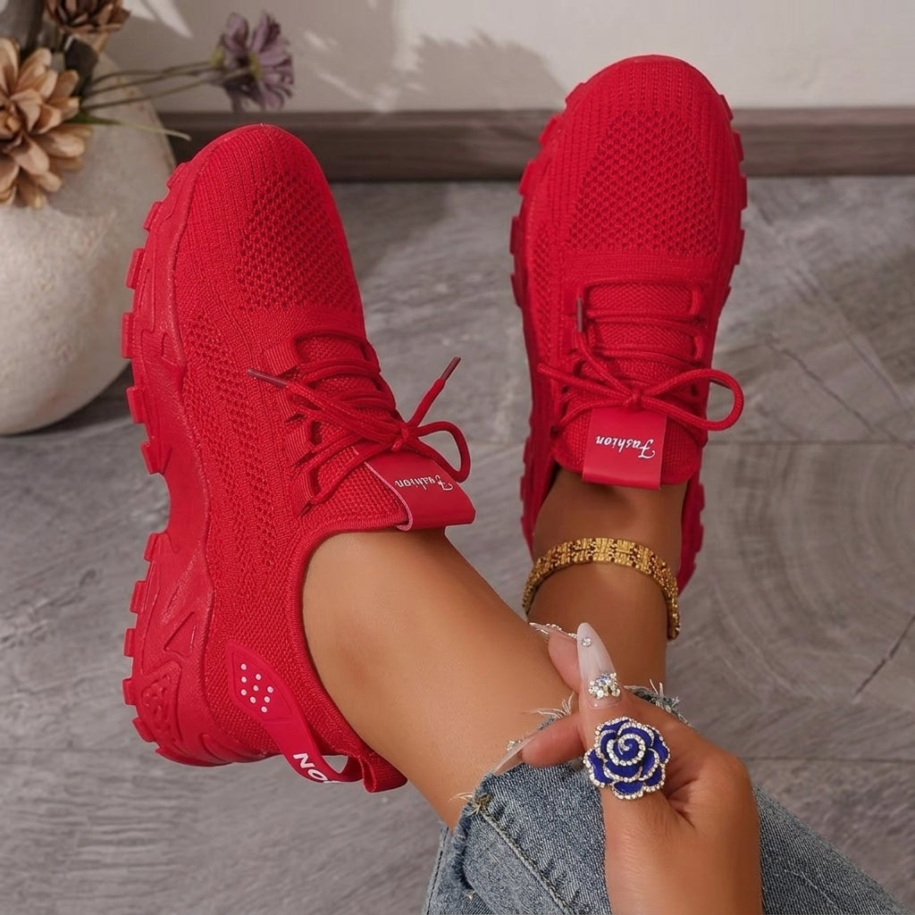 Women's Arch Support Sneakers Red