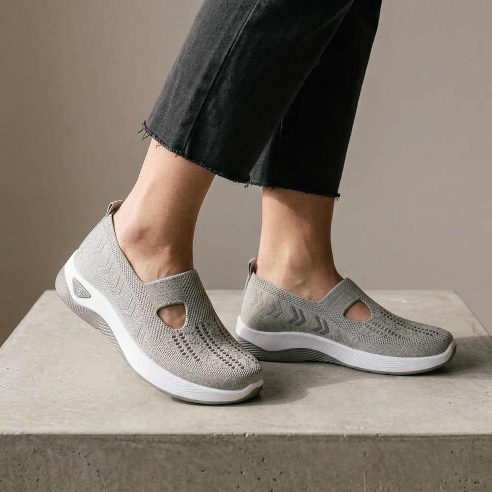Women's Orthopedic Knit Sneakers Gray