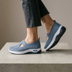 Women's Orthopedic Knit Sneakers Breathable Walking Shoes Blue