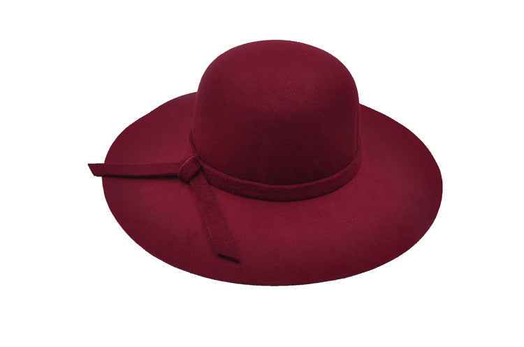 Jazz Hat for Women - Stylish Spring & Autumn Accessory, Perfect for Winter Outfits Wine Red