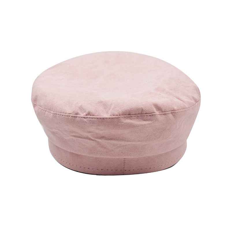 Vintage deerskin velvet octagonal hats