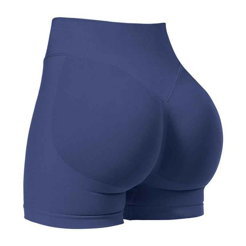 Women's High Waist Seamless Yoga Shorts for Sports and Fitness