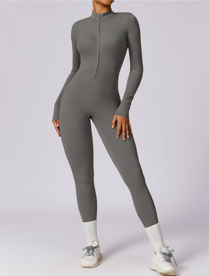 Women's Long Sleeve Shaping Yoga Fitness Jumpsuit