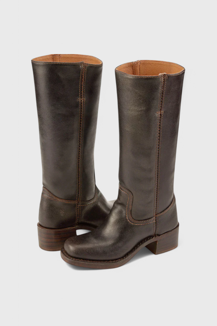 Grace | Modern Classic Boots for All-Season Wear Dark Brown