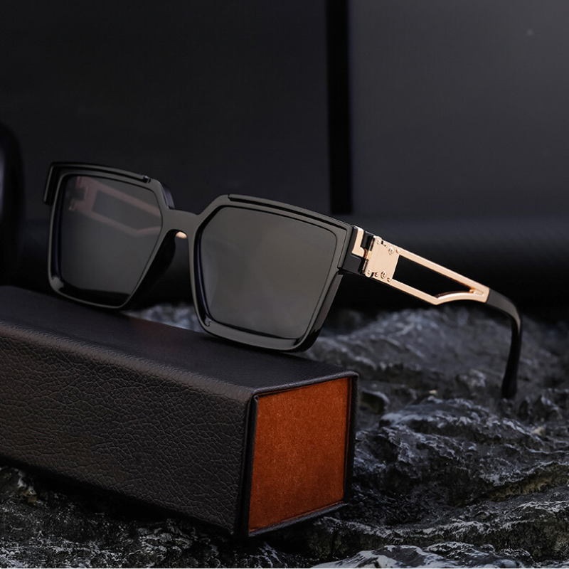 Polarized Sunglasses for Ultimate UV Protection Gold Black