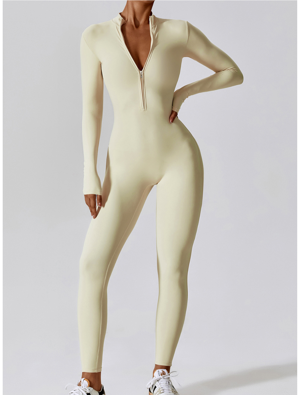 Women's Long Sleeve Shaping Yoga Fitness Jumpsuit