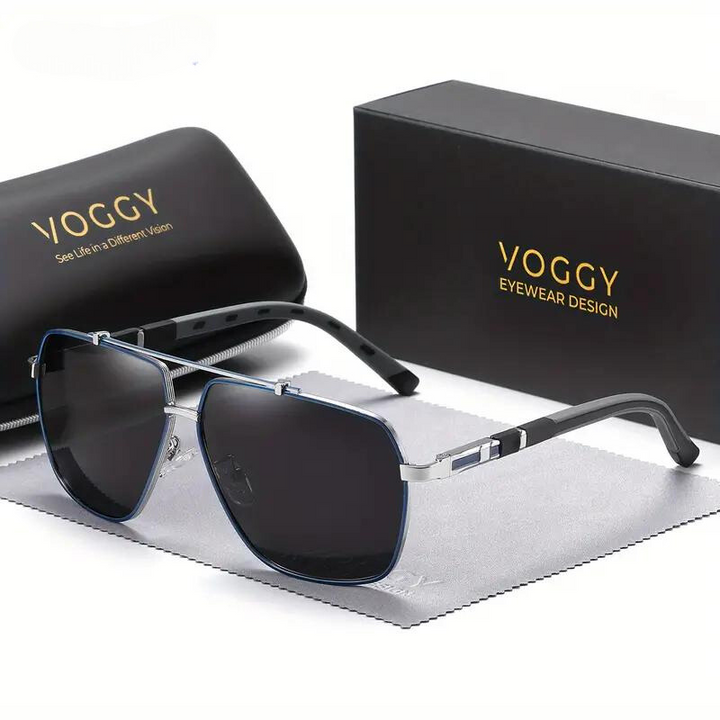 Classic Oxford Aviator Sunglasses for Stylish Protection Jet Black