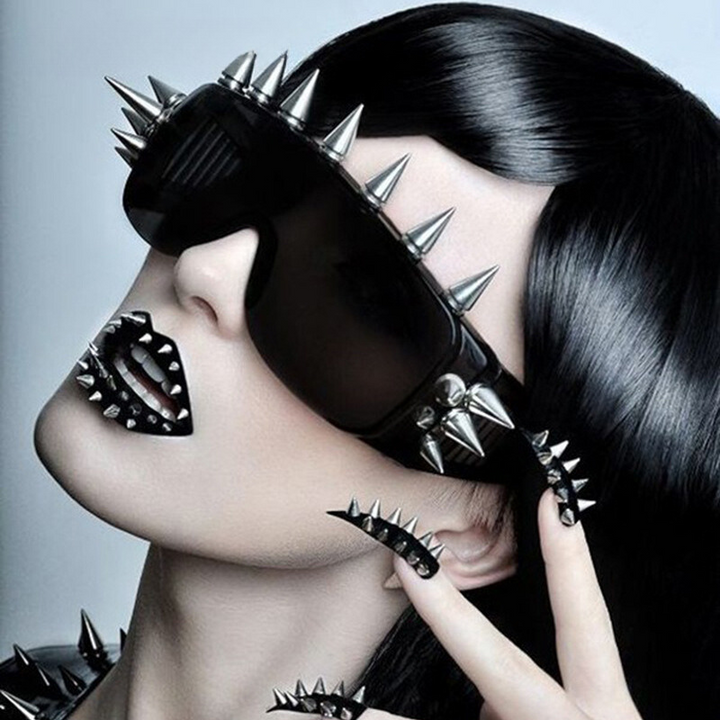 Edgy Spiked Sunglasses