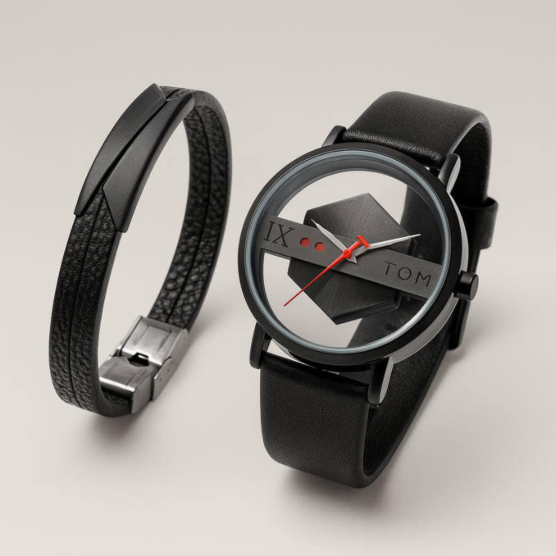 Orbit Timepiece Set Black