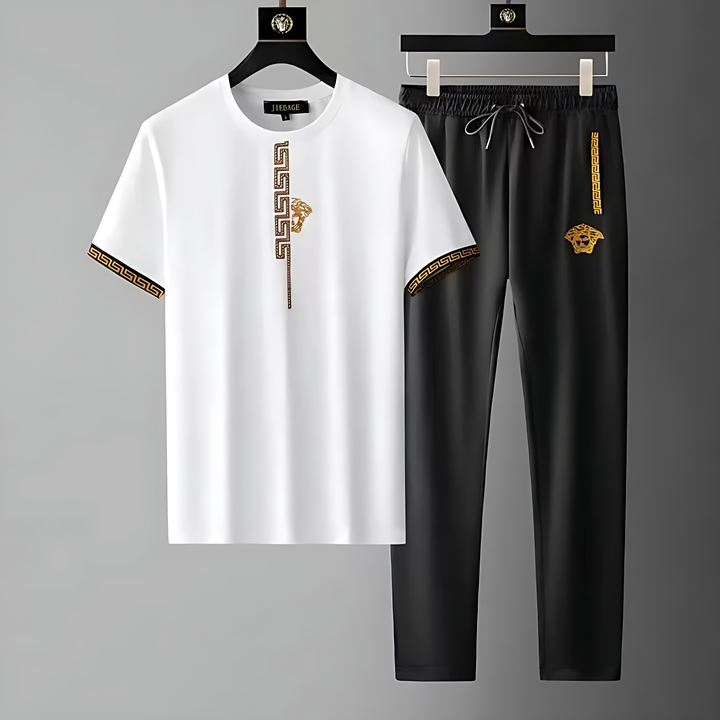 Stylish Tracksuit Set for Ultimate Comfort Black & White
