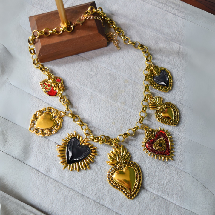 Elegant Nightfall Necklace Gold Vibrant