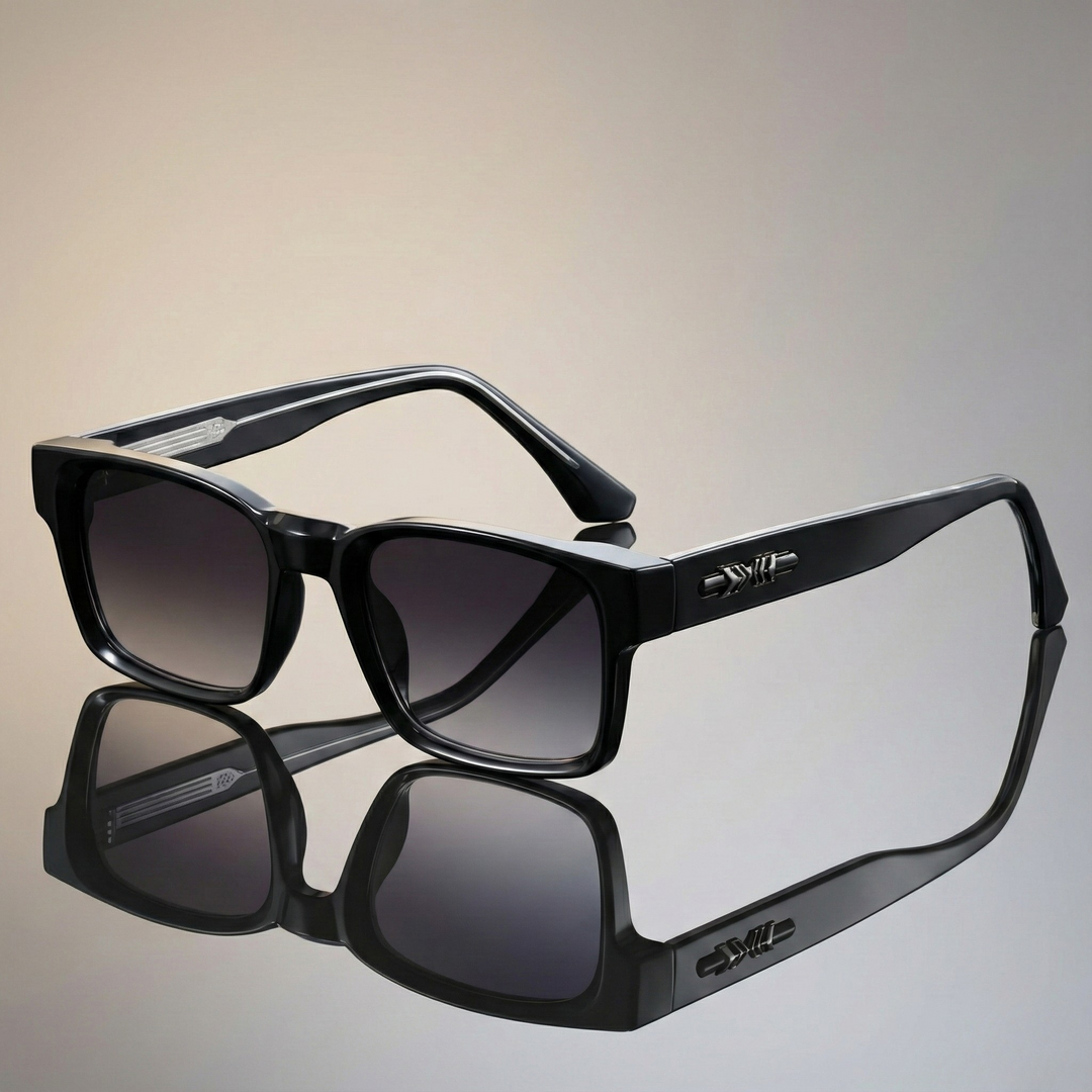 Men's Stylish Sol Sunglasses - Trendy UV Protection Black