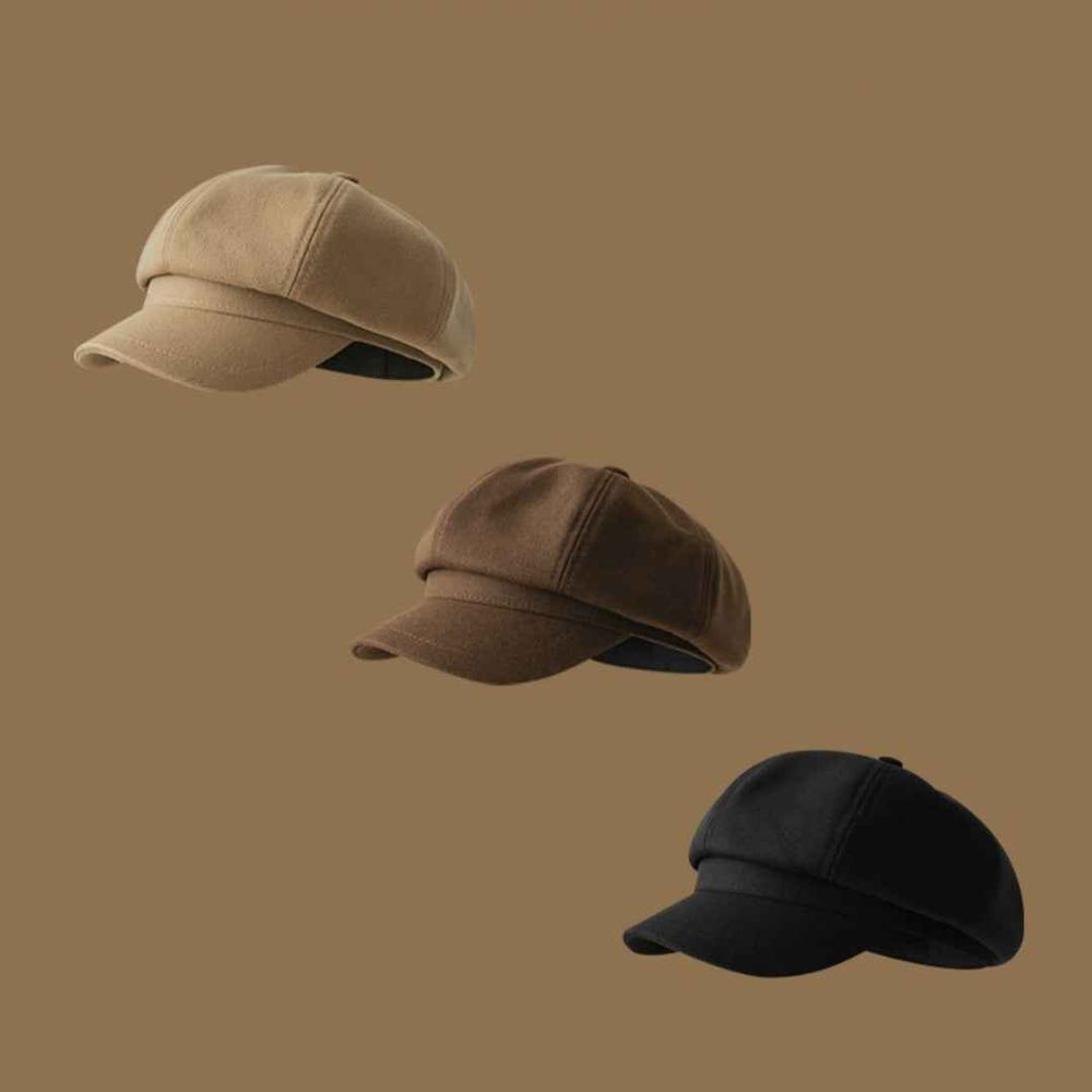 Beret Girls' Korean-style Versatile Face-looking Octagonal Cap Artistic Retro Newsboy Cap Japanese Painter Hat