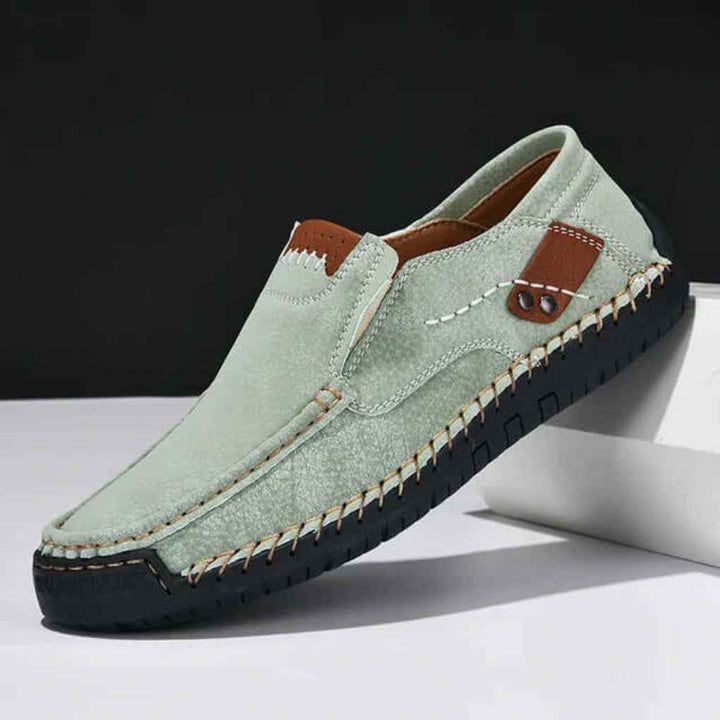 Men's Slip-On Shoes with Arch Support for Enhanced Balance Green