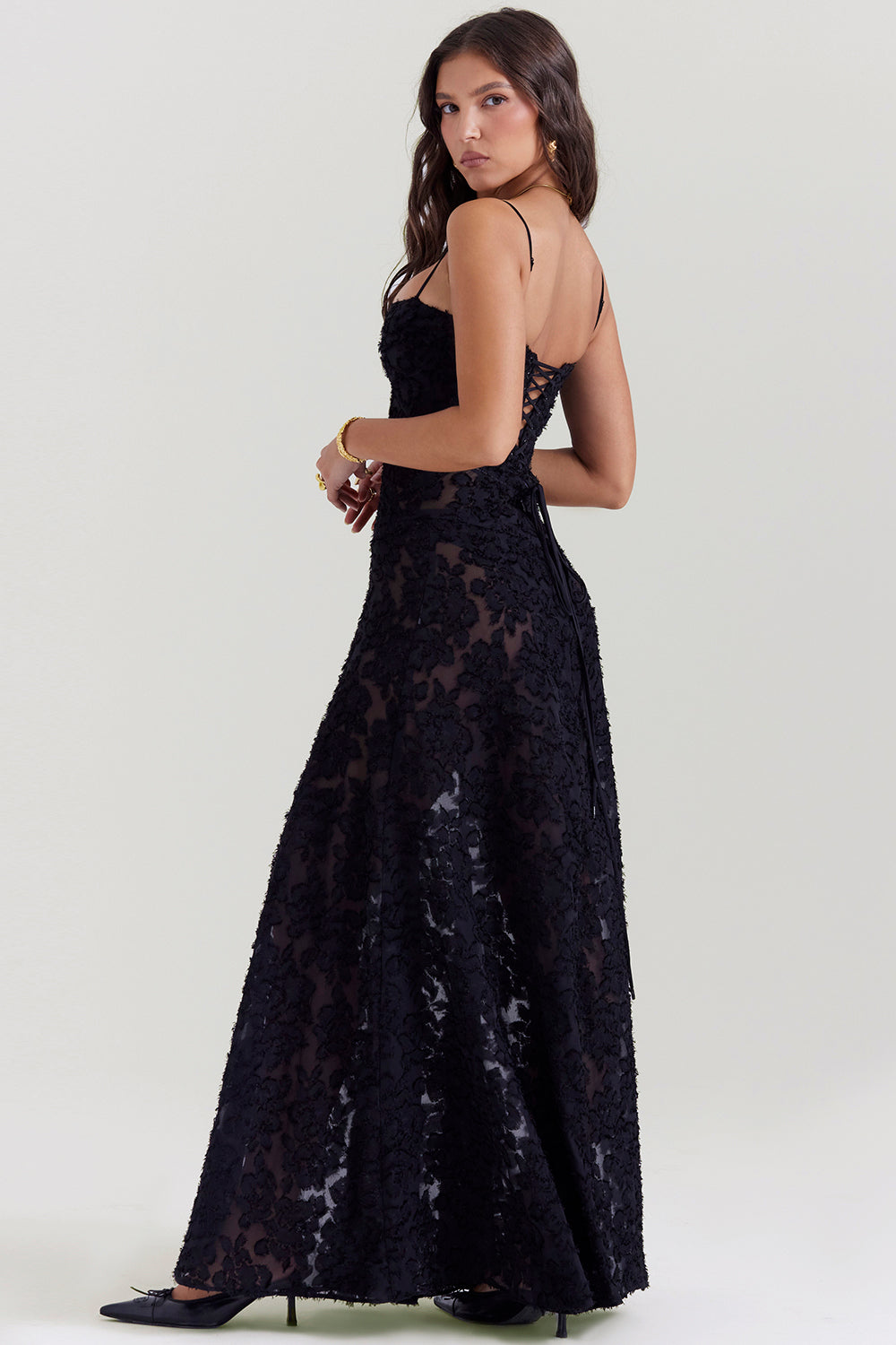 Charline | Women's Elegant Embroidered Maxi Dress