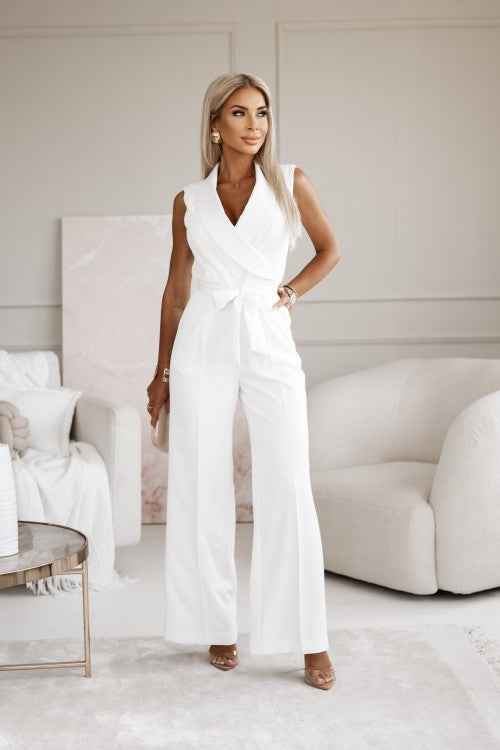 Women's Chic Jumpsuit - Stylish and Versatile Outfit