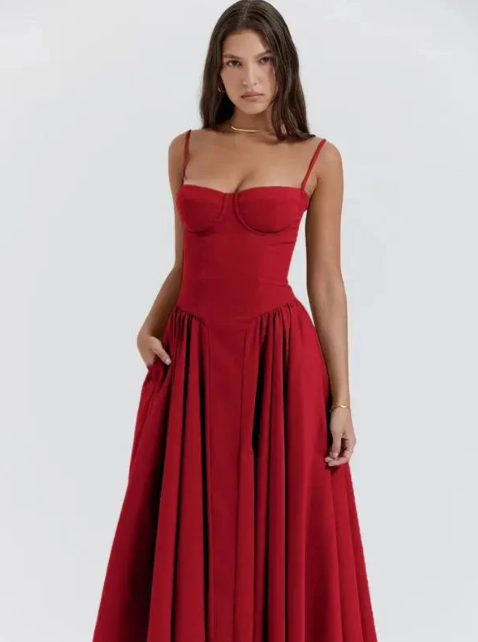 Aisola | Stylish Casual Summer Dress Red