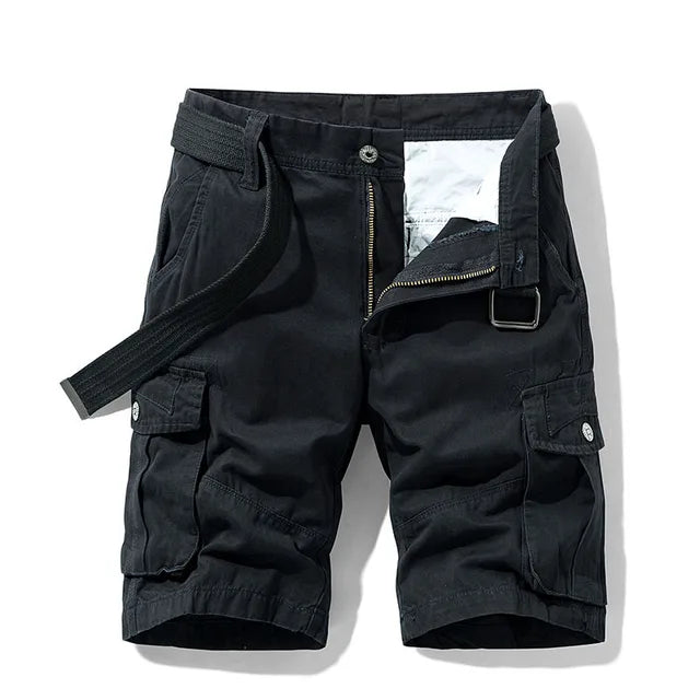 Men's Casual Cargo Shorts for Comfort and Versatility Black