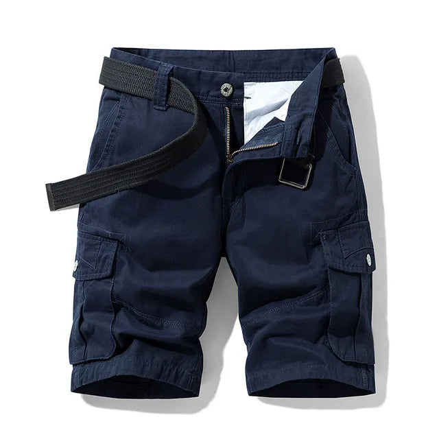 Men's Casual Cargo Shorts for Comfort and Versatility Navy Blue