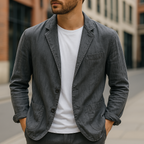 Linen Blazer for Men - Lightweight, Breathable, Stylish Summer Blazer Grey