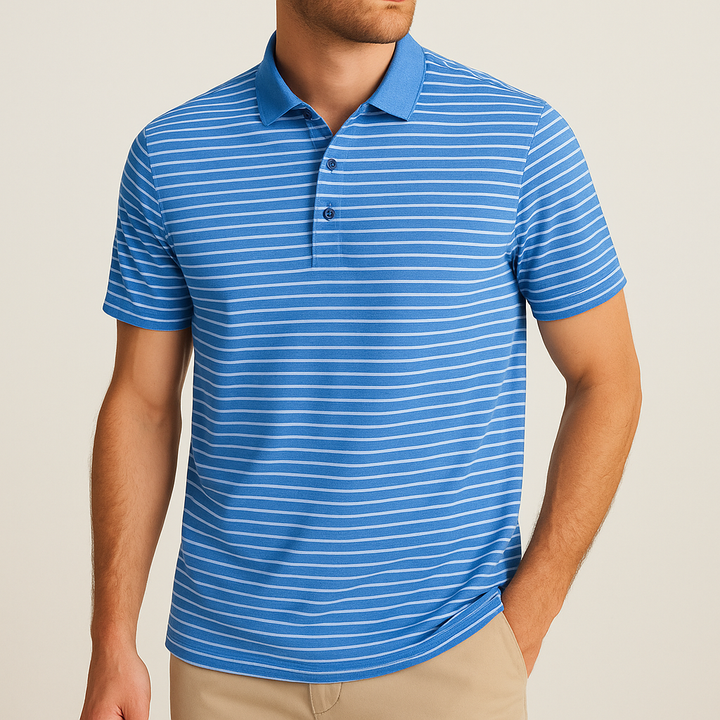 Men's Striped Polo Shirt - Holland Style