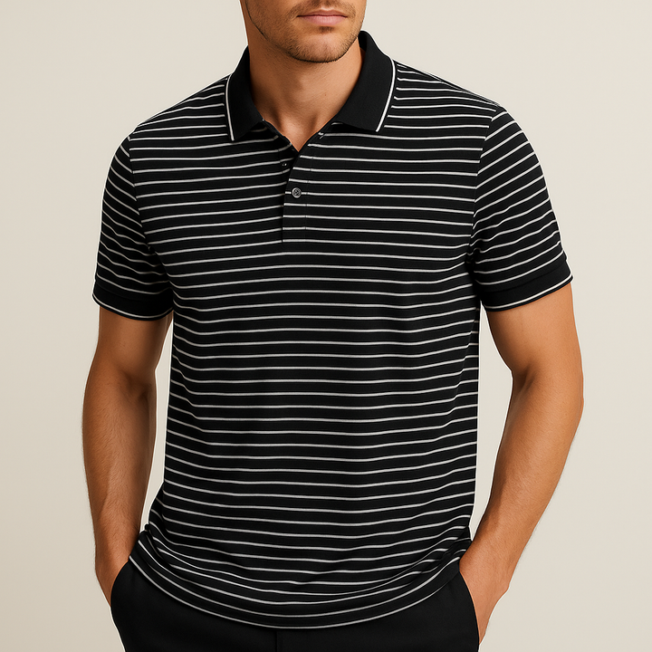 Men's Striped Polo Shirt - Holland Style