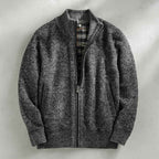 Men's Ashmere Knit Jacket - Stylish & Comfortable Outerwear Dark Gray