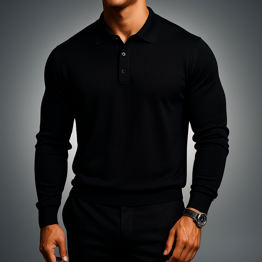 Men's Stylish Polo Shirt Black