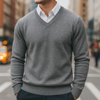 Merino Wool Sweater for Men-Luxurious Warmth & Comfort Dark Grey