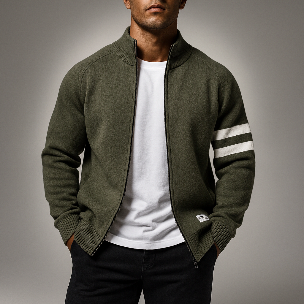 Men's Cozy Knit Cardigan Green