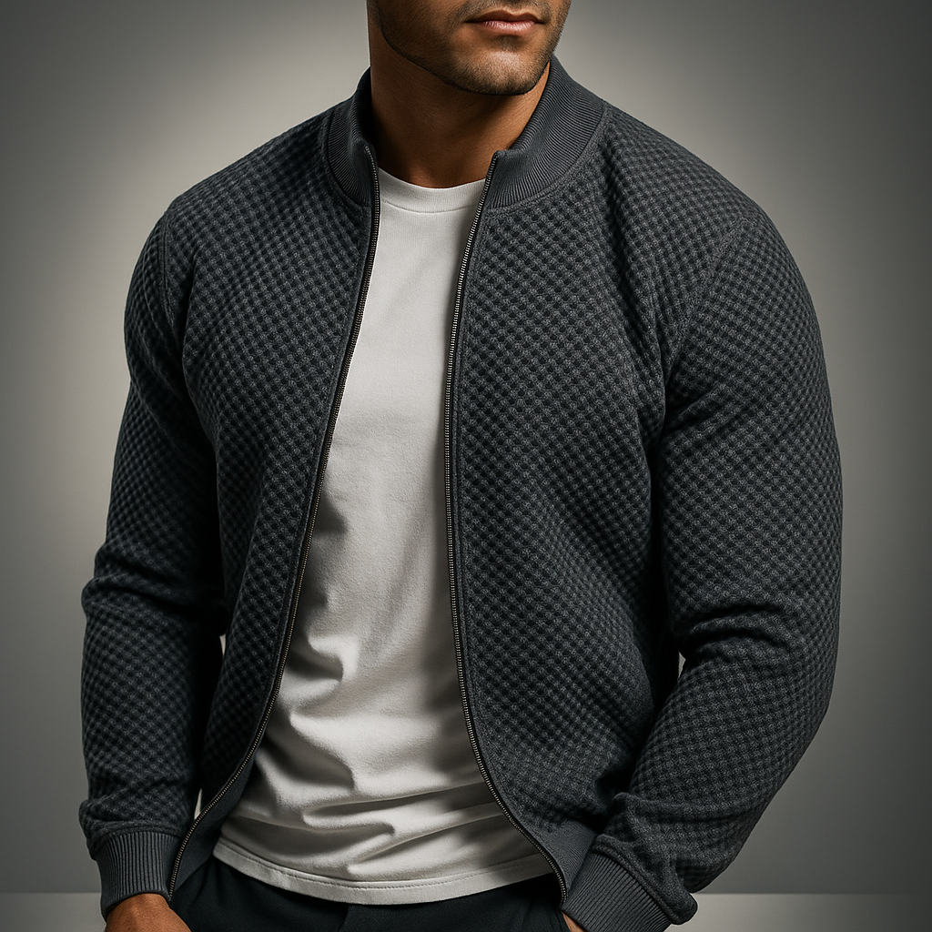 Men's Cozy Knit Cardigan Gray