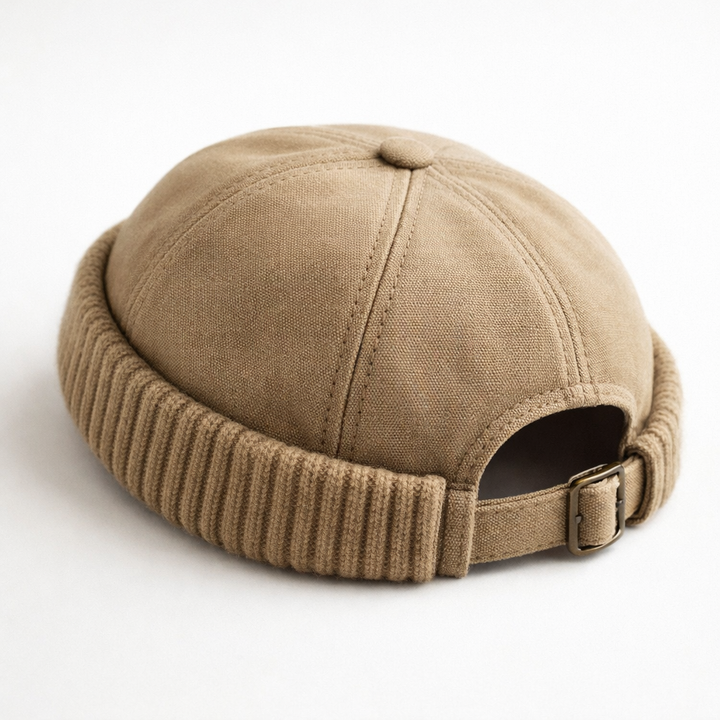Cozy Knitted Cuff Beanie Hat Khaki
