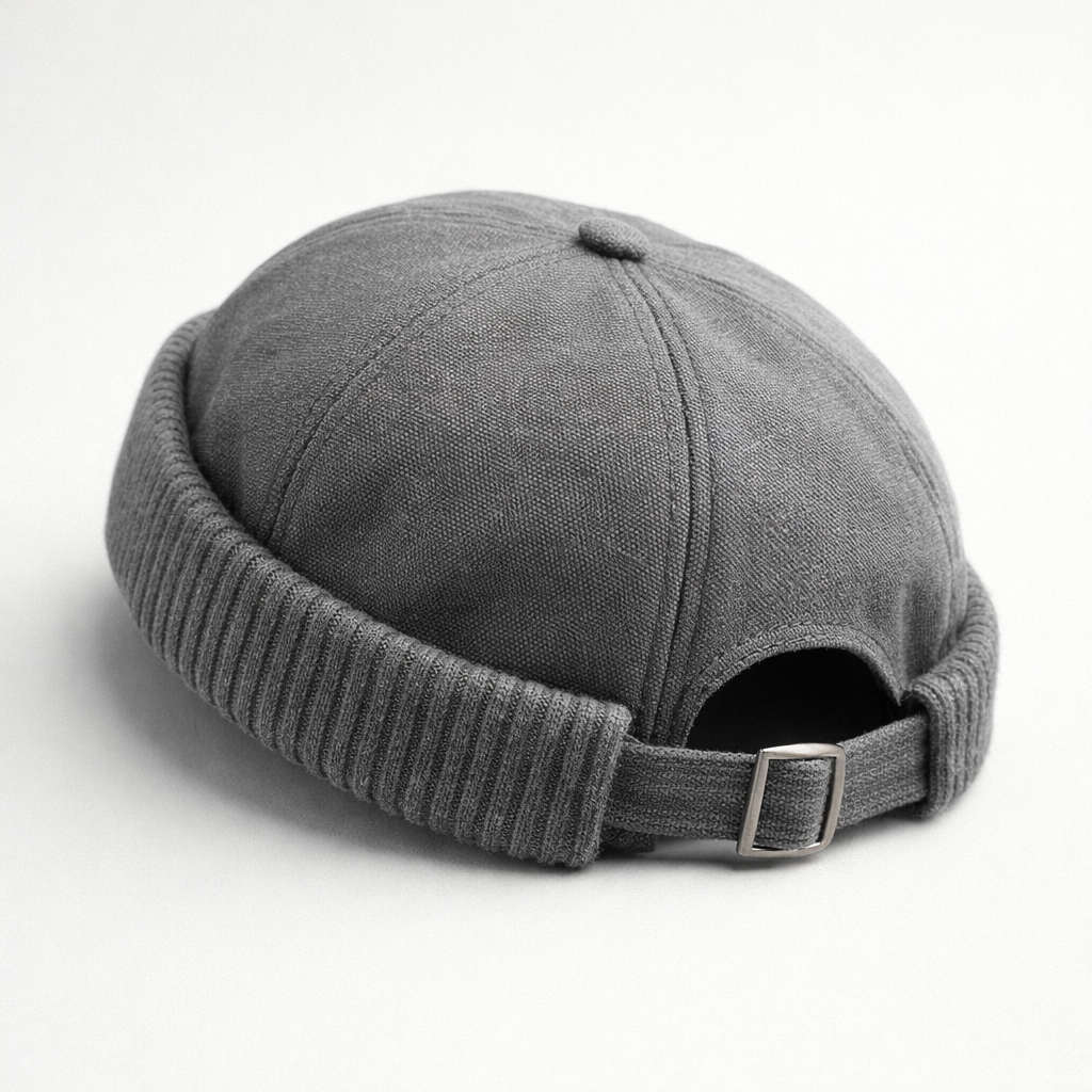 Cozy Knitted Cuff Beanie Hat Gray