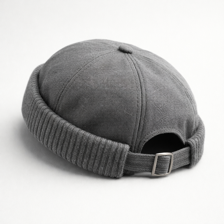 Cozy Knitted Cuff Beanie Hat Gray