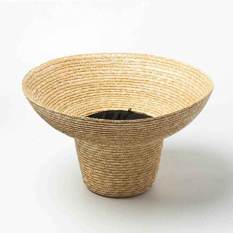 Vintage High Top Big Brim Straw Hat