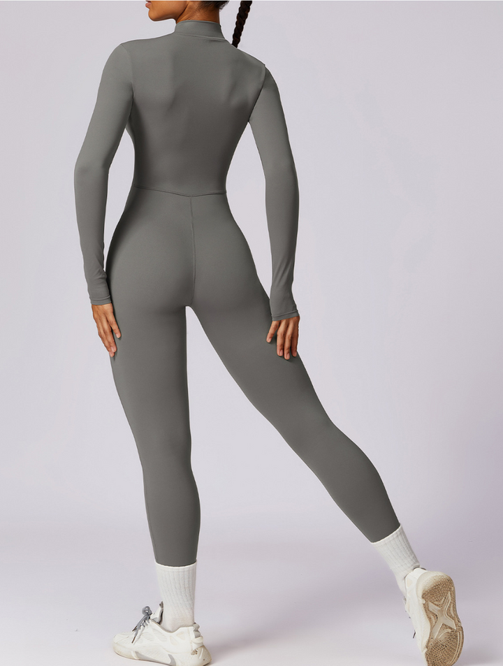 Women's Long Sleeve Shaping Yoga Fitness Jumpsuit