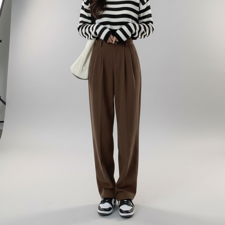 Women's Corduroy Pants - Stylish and Comfortable Brown